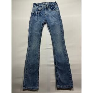 Texas Country Women's Slim Bootcut Blue Denim Jeans - Size 3 (24x32)